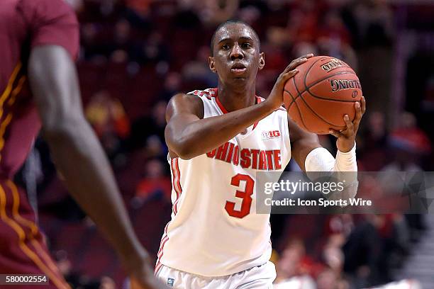 Ohio State Buckeyes guard Shannon Scott in action during a game between the Ohio State Buckeyes and the Minnesota Golden Gophers in the Big Ten...