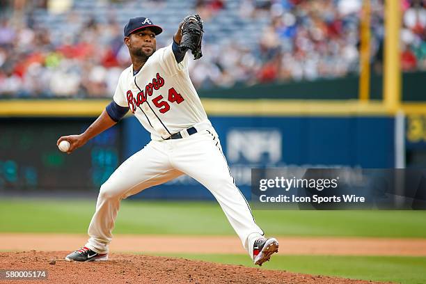 Atlanta Braves Pitcher Sugar Ray Marimon [9345] during the regular season match up between the New York Yankees and the Atlanta Braves at Turner...