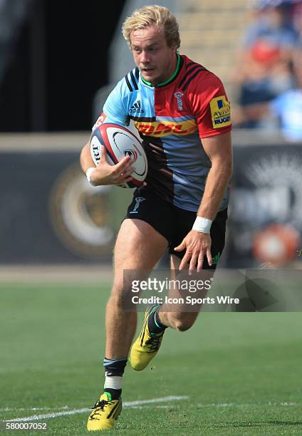 Charlie Walker of Harlequins during an international rugby friendly match against the USA Eagles at PPL Park, in Chester, PA. Harlequins won 24-19.