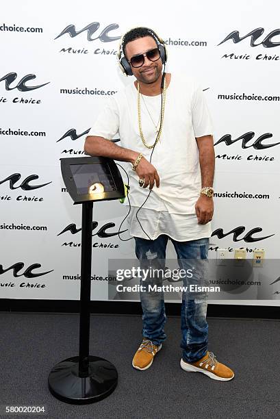 Musician Shaggy visits Music Choice on July 25, 2016 in New York City.