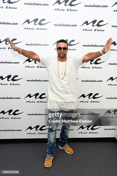 Musician Shaggy visits Music Choice on July 25, 2016 in New York City.