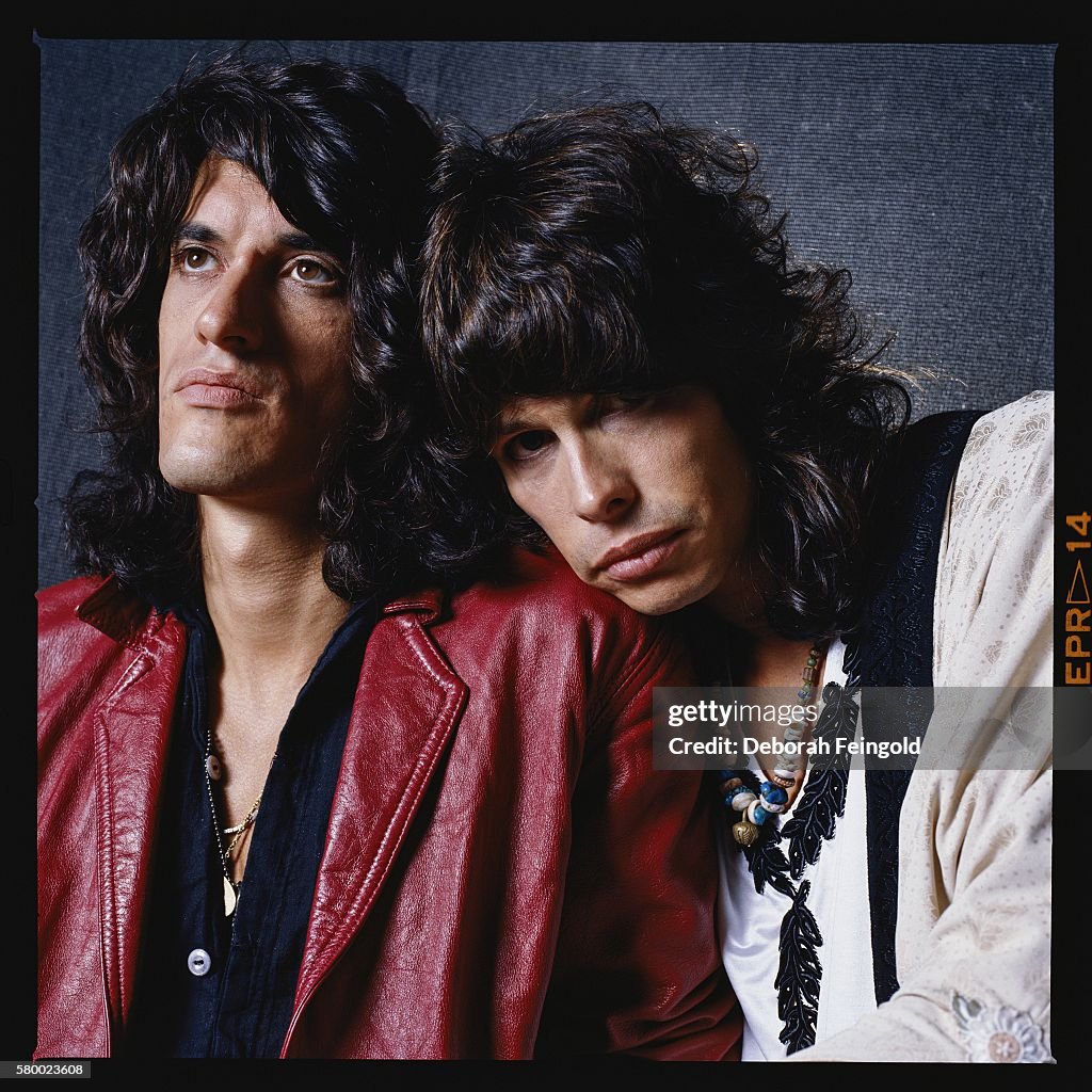 Joe Perry And Steven Tyler Portrait Session