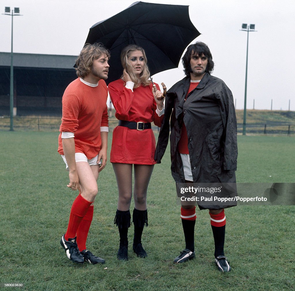 George Best And Hywel Bennett Making A Movie