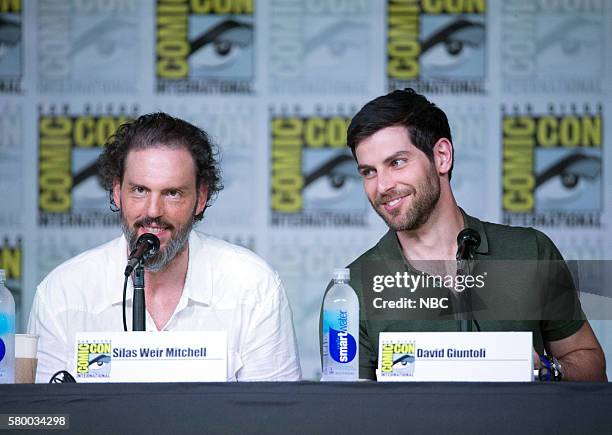 Grimm Panel" -- Pictured: Silas Weir Mitchell, David Giuntoli, Saturday, July 23 from the San Diego Convention Center, San Diego, Calif. --