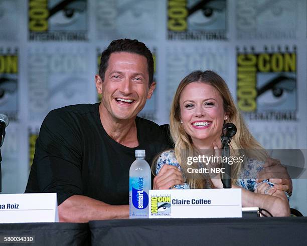 Grimm Panel" -- Pictured: Sasha Roiz, Claire Coffee, Saturday, July 23 from the San Diego Convention Center, San Diego, Calif. --