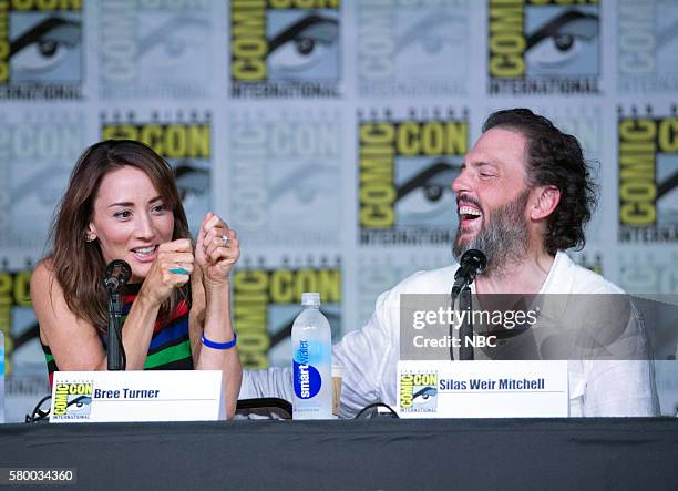 Grimm Panel" -- Pictured: Bree Turner, Silas Weir Mitchell, Saturday, July 23 from the San Diego Convention Center, San Diego, Calif. --