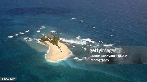 aerial view of tropical beach andamans - andaman & nicobar stock pictures, royalty-free photos & images