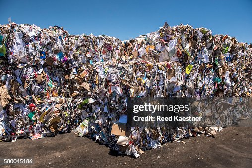 Paper Consumer Bails Of Post Consumer Paper Will Be Reused To Make New Paper Products ...