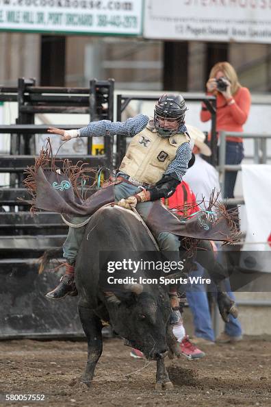 Cain Smith during the PRCA Pro Rodeo Extreme Bulls competition at the ...