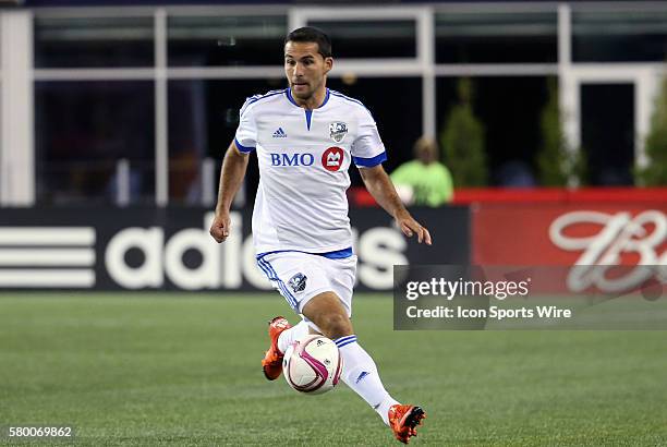 Montreal Impact midfielder Dilly Duka controls the ball on the run. The Montreal Impact defeated the New England Revolution 1-0 in a regular season...