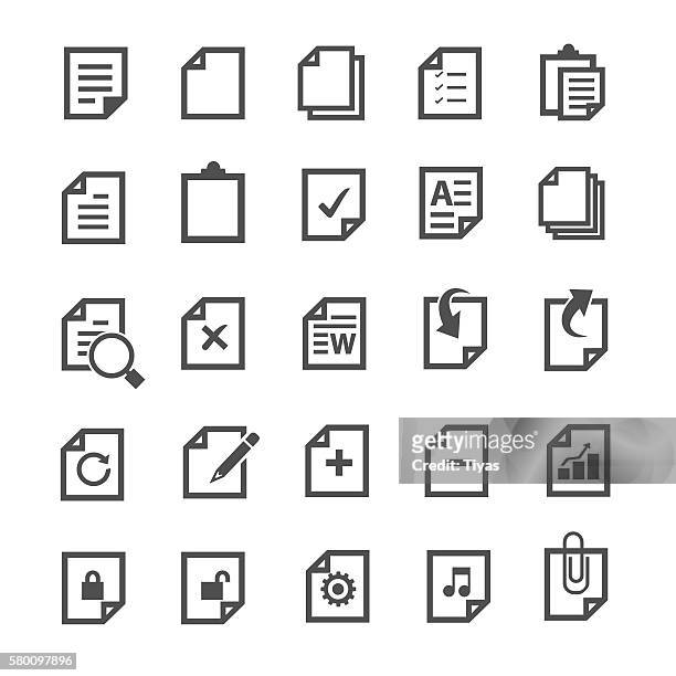 ilustrações, clipart, desenhos animados e ícones de ícone de documento - paperboard