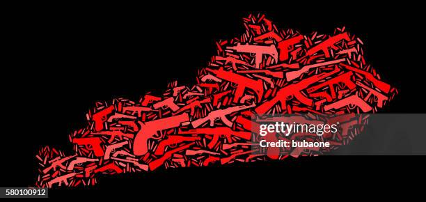 kentucky gun icon pattern background - winchester kentucky stock illustrations