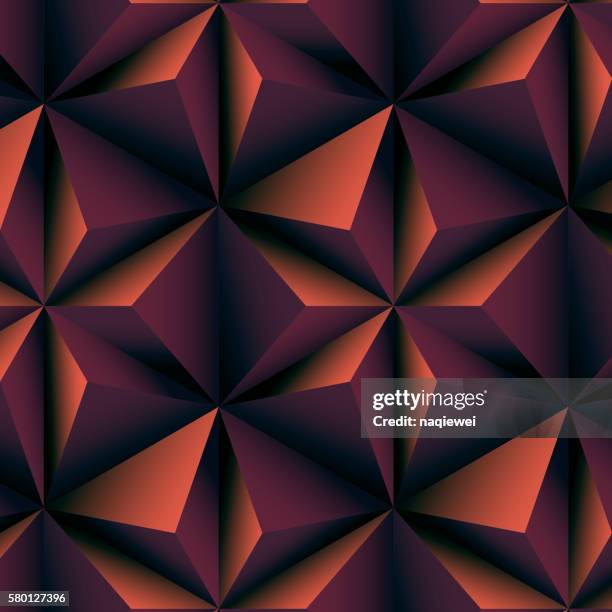 abstract brown polygonal background - puckering stock illustrations