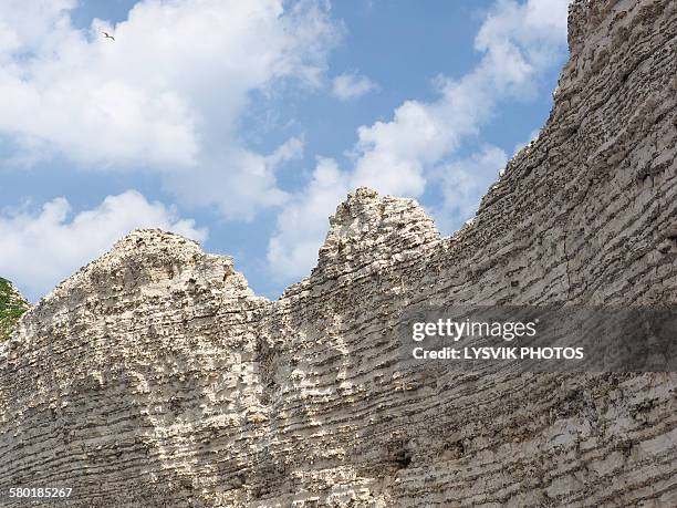 cliff alabaster coastline, normandy - alabaster texture stock pictures, royalty-free photos & images