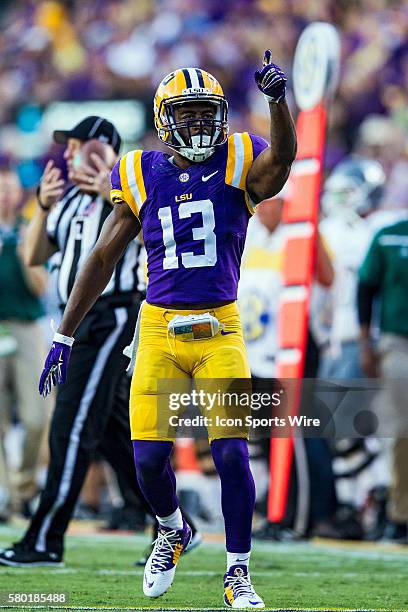 October 3; Eastern Michigan Eagles at LSU Tigers; LSU Tigers defensive back Dwayne Thomas during a game in Baton Rouge, Louisiana