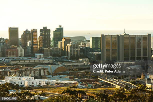 cape town skyline - cape town skyline stock pictures, royalty-free photos & images