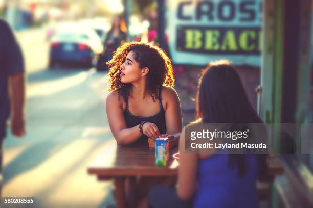 Outdoor cafe - pretty women