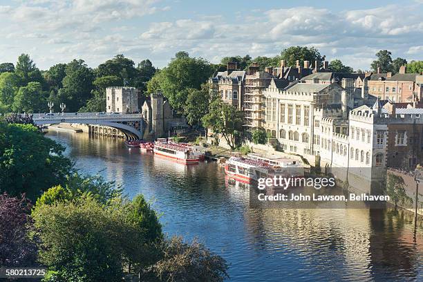 river ouse, york, england - ouse river stock-fotos und bilder