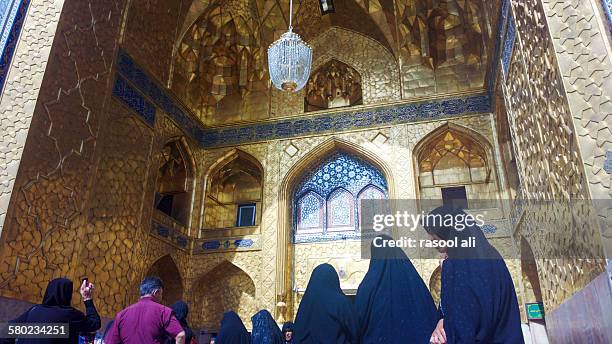 the shrine of imam ali al-rida - al mashhad stock pictures, royalty-free photos & images