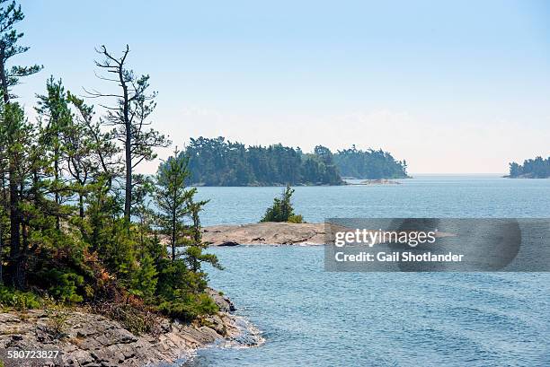 many islands of georgian bay - parry sound stock pictures, royalty-free photos & images