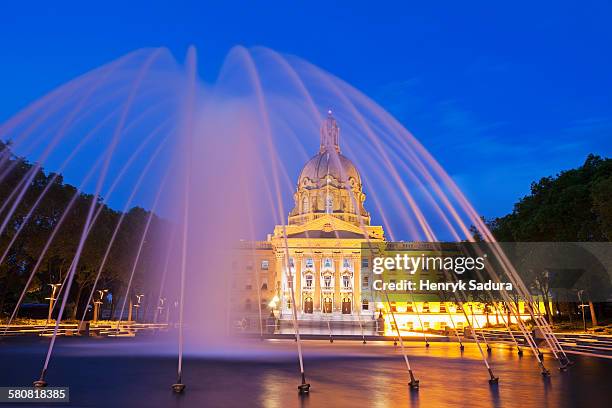 canada, alberta, edmonton, alberta legislative building - edmonton cityscape stock pictures, royalty-free photos & images