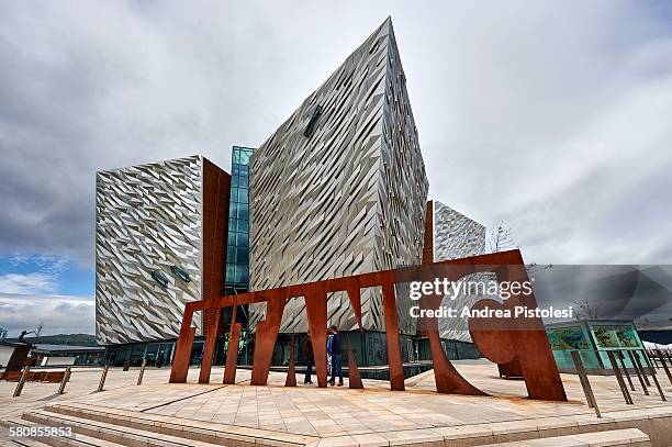 titanic museum, belfast - national museum of ireland stock pictures, royalty-free photos & images