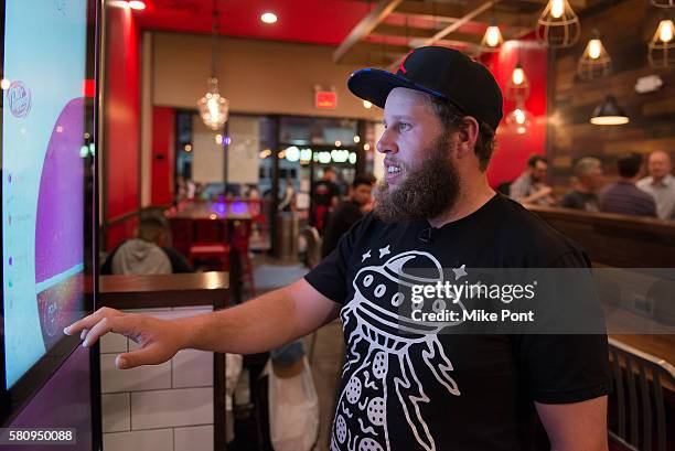 Professional golfer Andrew "Beef" Johnston visits Arby's on July 23, 2016 in New York City.