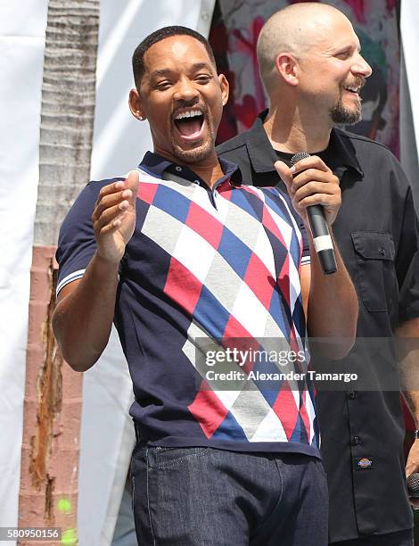 Actor Will Smith is seen at the 'SUICIDE SQUAD' Wynwood Block Party and Mural Reveal on July 25, 2016 in Miami, Florida.