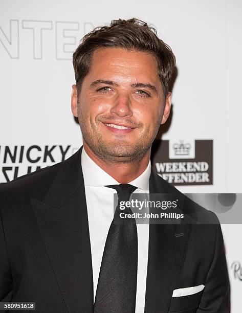 Fabrizio Santino arrives for the film premiere of "The Intent" at Cineworld Haymarket on July 25, 2016 in London, England.