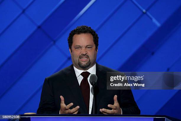 Former NAACP President, Ben Jealous delivers a speech on the first day of the Democratic National Convention at the Wells Fargo Center, July 25, 2016...