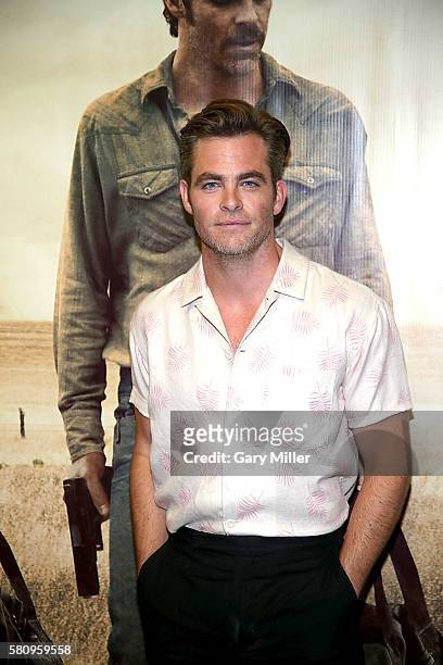 Chris Pine attends the premiere of his new film "Hell Or High Water" at Alamo Drafthouse on July 25, 2016 in Austin, Texas.