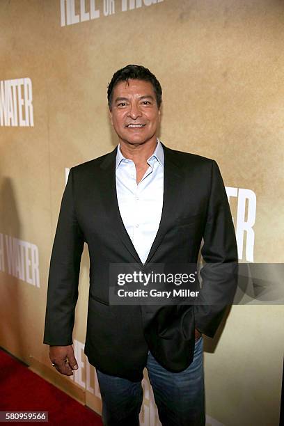 Gil Birmingham attends the premiere of the new film "Hell Or High Water" at Alamo Drafthouse on July 25, 2016 in Austin, Texas.