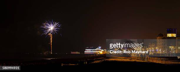 firework at bognor regis - west sussex stock pictures, royalty-free photos & images