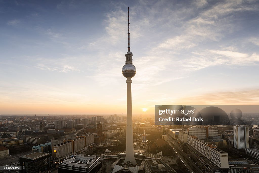 Berlin - skyline with tv tower