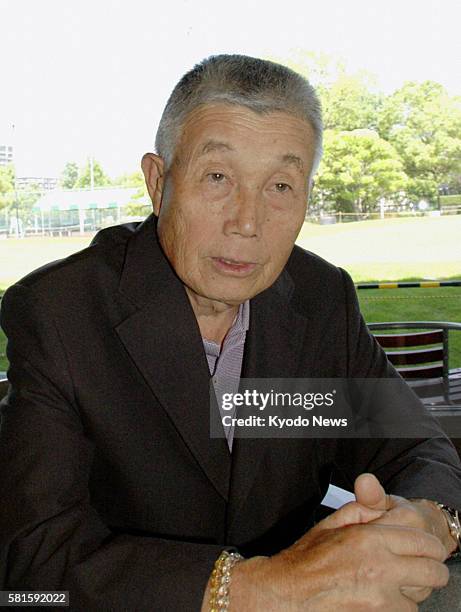 Japan - Japanese golfer Teruo Sugihara speaks in an interview in June 2010. Sugihara, with a professional career lasting more than 50 years, died of...