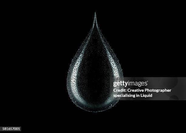 black balloon - tropfenform stock-fotos und bilder