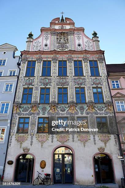 old town hall - landsberg stock pictures, royalty-free photos & images