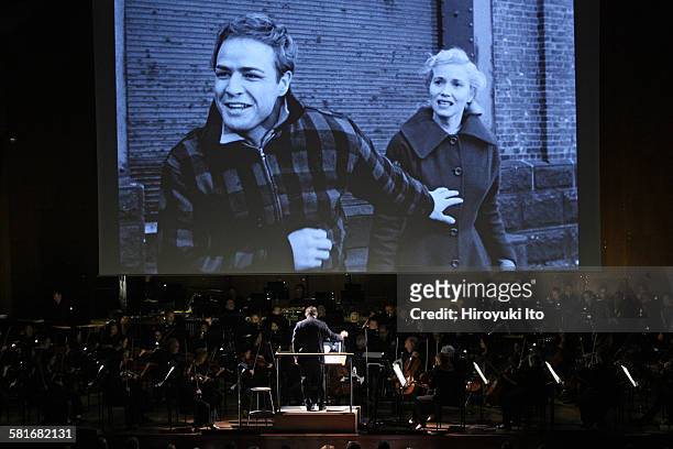 New York Philharmonic presents "On the Waterfront: Film with Live Orchestra" at Avery Fisher Hall on Friday night, September 18, 2015."On the...