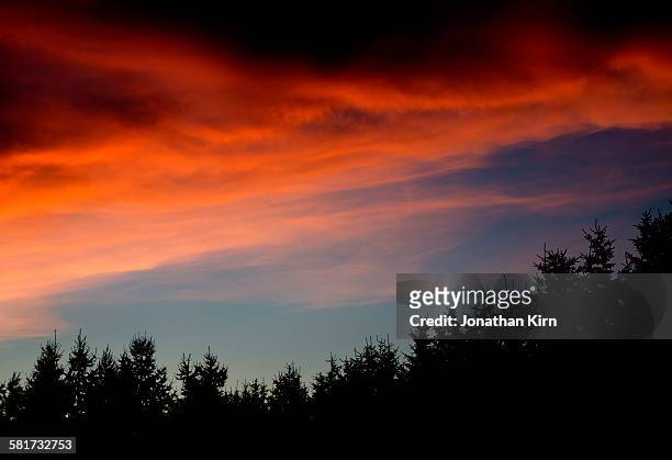 finland sky after sunset. - somero photos et images de collection