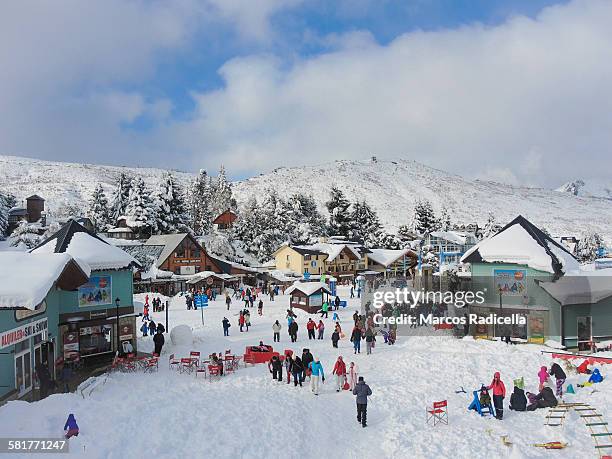 ski resort in bariloche, patagonia  argentina - bariloche argentina stock pictures, royalty-free photos & images