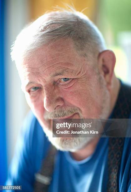 senior finnish man portrait. - somero photos et images de collection