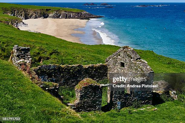 blasket islands, dingle, ireland - kerry stock pictures, royalty-free photos & images