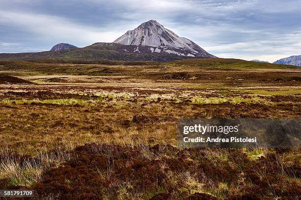 errigal mountain, donegal, ireland - county donegal stock pictures, royalty-free photos & images