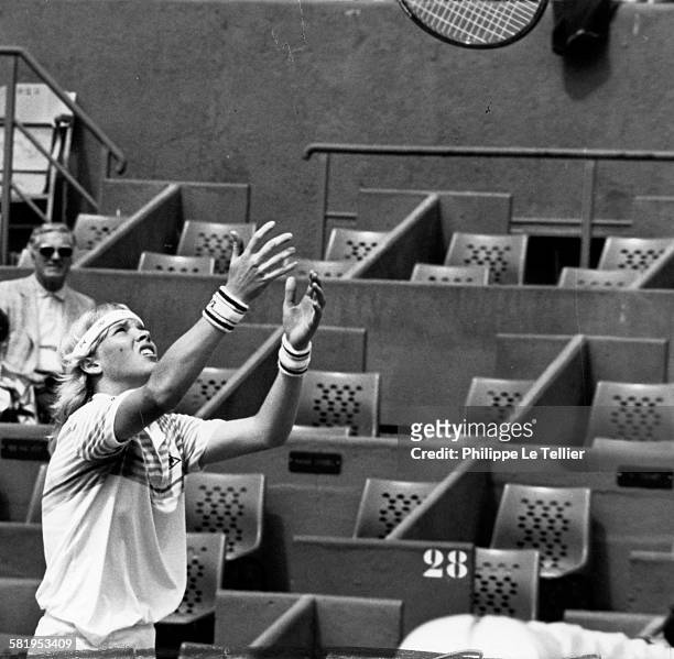 Andrea Jaeger international tennis Rooland Garros, Paris, France june 1983.