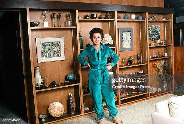 Francoise Gilot at home circa 1982 in La Jolla, California.