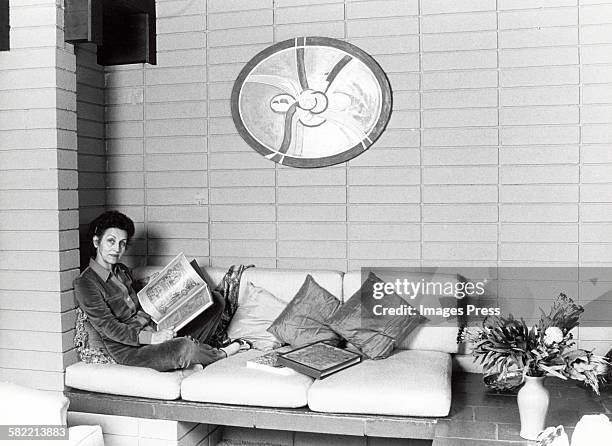 Francoise Gilot at home circa 1982 in La Jolla, California.