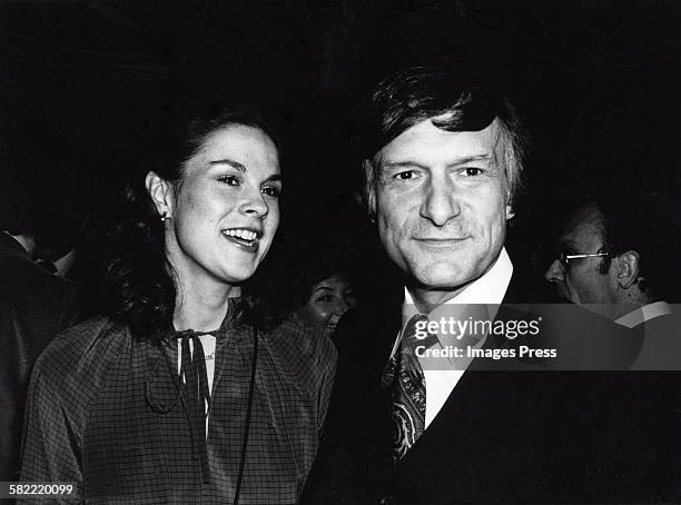 Hugh Hefner and daughter Christie Hefner circa 1982 in New York City.