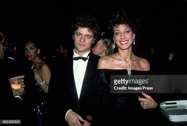 Marisa Berenson and husband Aaron Richard Golub circa 1982 in New York City.