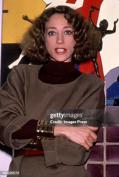 Marisa Berenson at home circa 1984 in New York City.