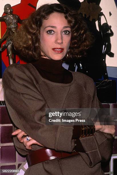 Marisa Berenson at home circa 1984 in New York City.